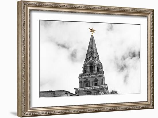 Borovitskaya Tower of Moscow Kremlin-Banauke-Framed Photographic Print