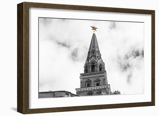 Borovitskaya Tower of Moscow Kremlin-Banauke-Framed Photographic Print