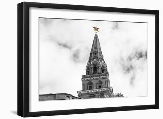 Borovitskaya Tower of Moscow Kremlin-Banauke-Framed Photographic Print