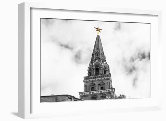 Borovitskaya Tower of Moscow Kremlin-Banauke-Framed Photographic Print