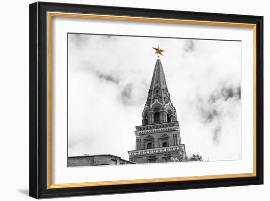 Borovitskaya Tower of Moscow Kremlin-Banauke-Framed Photographic Print