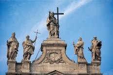 Basilica of St. John Lateran, Rome, with 17th c. Statues and architecture by Borromini, Italy-Borromini-Art Print