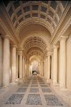 Palazzo Spada, Hallway by Borromini, 17th c. Rome, Italy-Borromini Castelli-Art Print