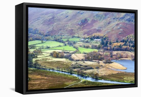 Borrowdale from Surprise View in Ashness Woods, Lake District Nat'l Pk, Cumbria, England, UK-Mark Sunderland-Framed Premier Image Canvas