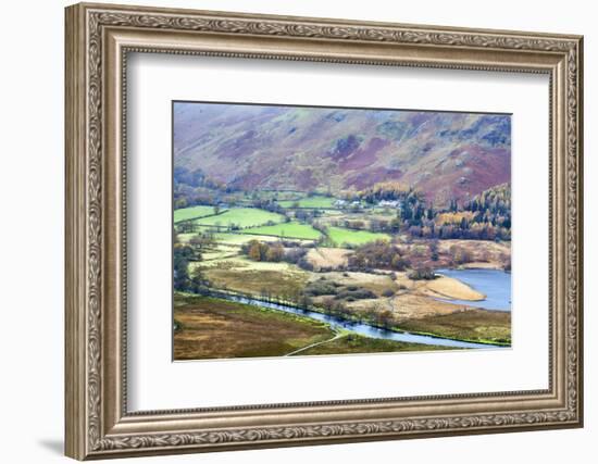 Borrowdale from Surprise View in Ashness Woods, Lake District Nat'l Pk, Cumbria, England, UK-Mark Sunderland-Framed Photographic Print