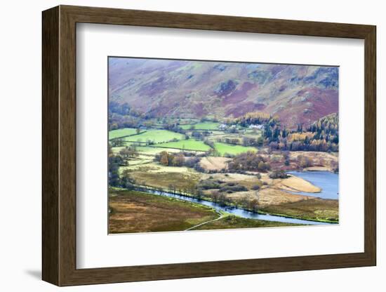 Borrowdale from Surprise View in Ashness Woods, Lake District Nat'l Pk, Cumbria, England, UK-Mark Sunderland-Framed Photographic Print