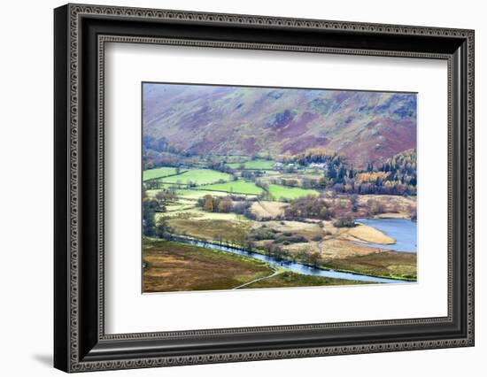 Borrowdale from Surprise View in Ashness Woods, Lake District Nat'l Pk, Cumbria, England, UK-Mark Sunderland-Framed Photographic Print