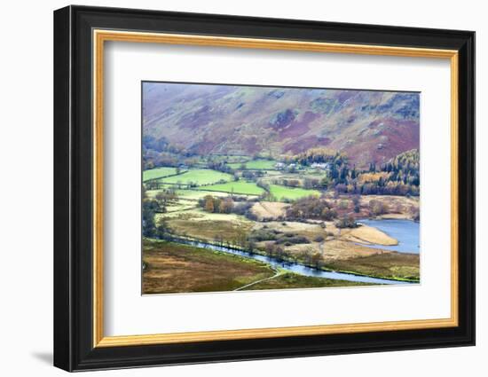 Borrowdale from Surprise View in Ashness Woods, Lake District Nat'l Pk, Cumbria, England, UK-Mark Sunderland-Framed Photographic Print