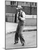 Borsalino by Jacques Deray with Jean-Paul Belmondo, 1970 (b/w photo)-null-Mounted Photo