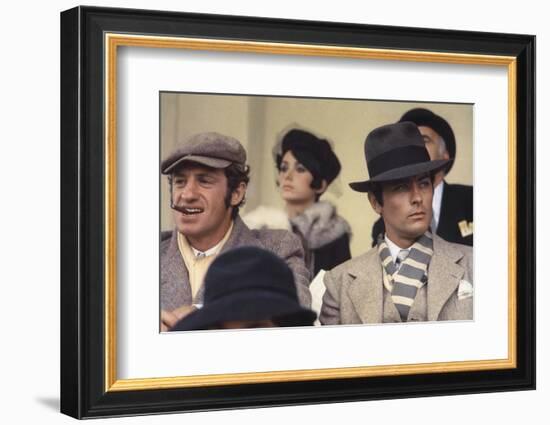 Borsalino by Jacques Deray with Jean-Paul Belmondo and Alain Delon, 1970 (Marseille hippodrome Bore-null-Framed Photo