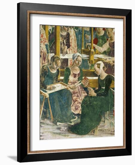 Borso D'Este Departing for Hunt, Scene from Month of March, Circa 1470-Francesco del Cossa-Framed Giclee Print