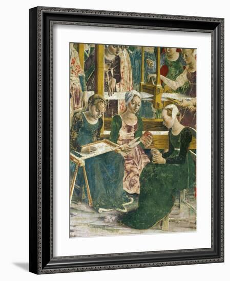 Borso D'Este Departing for Hunt, Scene from Month of March, Circa 1470-Francesco del Cossa-Framed Giclee Print