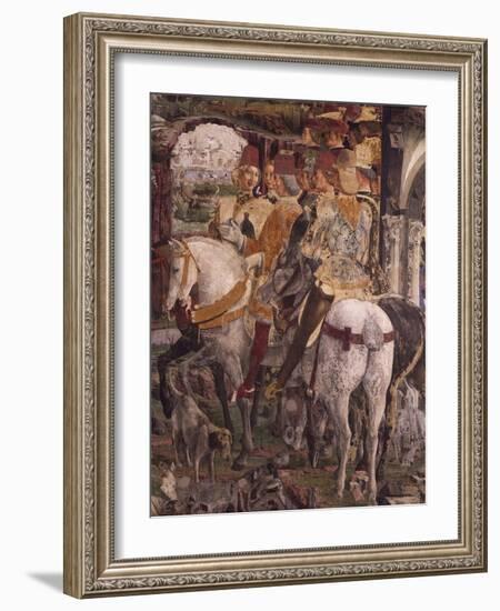 Borso D'Este Departing for Hunt, Scene from Month of March-Francesco del Cossa-Framed Giclee Print