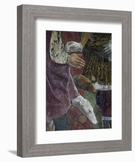 Borso D'Este Giving Coin to Court Jester, Scene from Month of April, Ca 1470-Francesco del Cossa-Framed Giclee Print