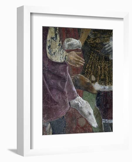 Borso D'Este Giving Coin to Court Jester, Scene from Month of April, Ca 1470-Francesco del Cossa-Framed Giclee Print