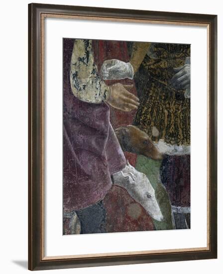 Borso D'Este Giving Coin to Court Jester, Scene from Month of April, Ca 1470-Francesco del Cossa-Framed Giclee Print