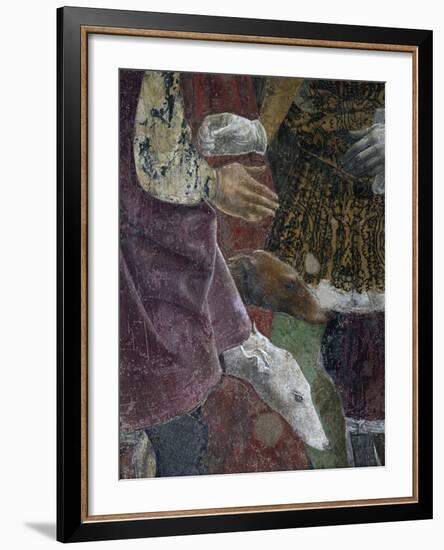 Borso D'Este Giving Coin to Court Jester, Scene from Month of April, Ca 1470-Francesco del Cossa-Framed Giclee Print