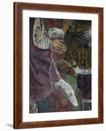 Borso D'Este Giving Coin to Court Jester, Scene from Month of April, Ca 1470-Francesco del Cossa-Framed Giclee Print