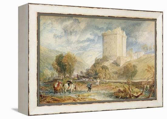 Borthwick Castle, 1818-J. M. W. Turner-Framed Premier Image Canvas