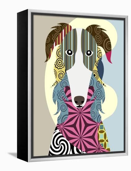 Borzoi Russian Wolfhound-Lanre Adefioye-Framed Premier Image Canvas