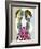 Borzoi Russian Wolfhound-Lanre Adefioye-Framed Giclee Print