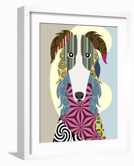 Borzoi Russian Wolfhound-Lanre Adefioye-Framed Giclee Print