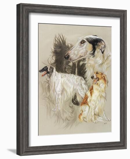 Borzoi-Barbara Keith-Framed Giclee Print