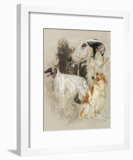 Borzoi-Barbara Keith-Framed Giclee Print