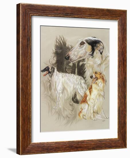 Borzoi-Barbara Keith-Framed Giclee Print