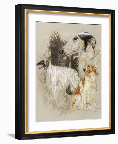 Borzoi-Barbara Keith-Framed Giclee Print