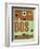 BOS Boston Luggage Tag 1-NaxArt-Framed Art Print