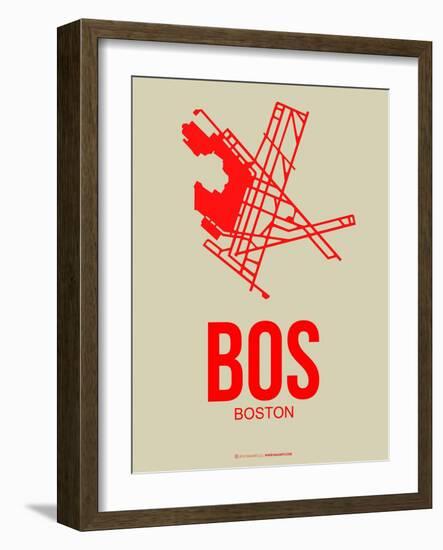 Bos Boston Poster 1-NaxArt-Framed Art Print