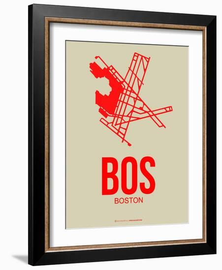 Bos Boston Poster 1-NaxArt-Framed Art Print