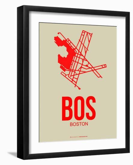 Bos Boston Poster 1-NaxArt-Framed Art Print
