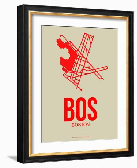 Bos Boston Poster 1-NaxArt-Framed Art Print