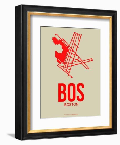 Bos Boston Poster 1-NaxArt-Framed Art Print