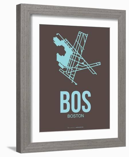 Bos Boston Poster 2-NaxArt-Framed Art Print