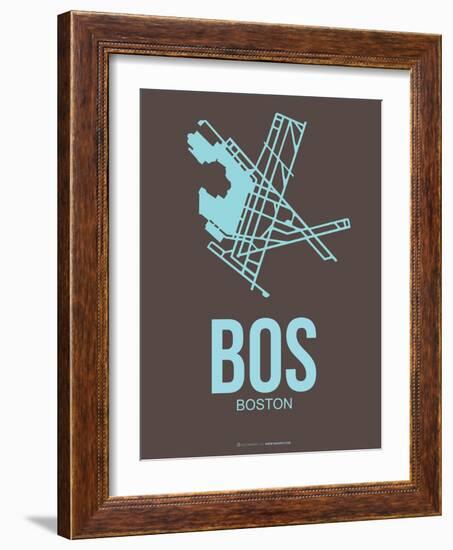 Bos Boston Poster 2-NaxArt-Framed Art Print