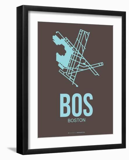 Bos Boston Poster 2-NaxArt-Framed Art Print