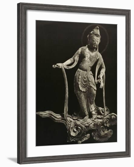 Bosatsu Playing Musical Instrument, from the 11th Century, Late Heian Period, Byodo-In, Kyoto, 1950-null-Framed Photographic Print
