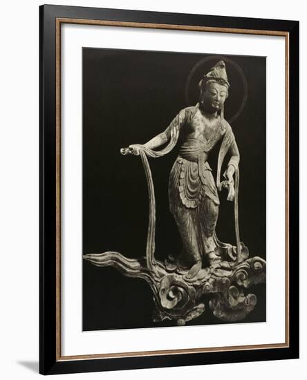 Bosatsu Playing Musical Instrument, from the 11th Century, Late Heian Period, Byodo-In, Kyoto, 1950-null-Framed Photographic Print