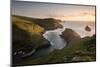 Boscastle harbour, at dusk, Boscastle, Cornwall, UK-Ross Hoddinott-Mounted Photographic Print