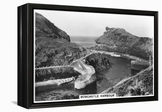 Boscastle Harbour, Cornwall, 1937-null-Framed Premier Image Canvas