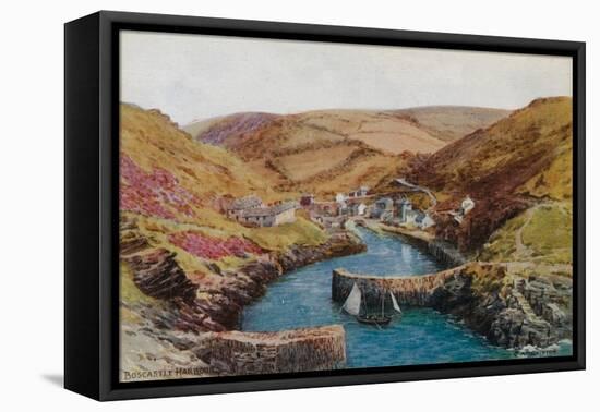 Boscastle, Harbour-Alfred Robert Quinton-Framed Premier Image Canvas