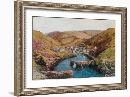 Boscastle, Harbour-Alfred Robert Quinton-Framed Giclee Print