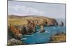 Boscastle, the Coast from Willapark P-Alfred Robert Quinton-Mounted Giclee Print