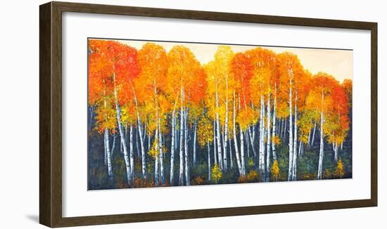 Bosco d'autunno-Angelo Masera-Framed Art Print