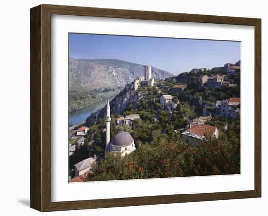 Bosnia, Pocitelj, Mosque, Fortress-Thonig-Framed Photographic Print