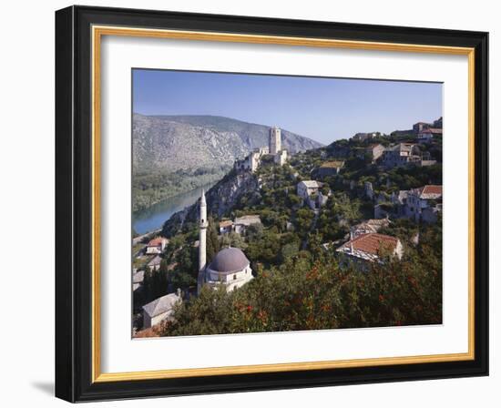 Bosnia, Pocitelj, Mosque, Fortress-Thonig-Framed Photographic Print