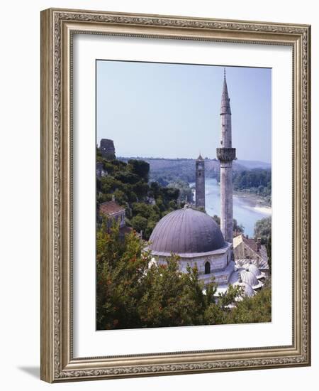 Bosnia, Pocitelj, Neretva, Mosque-Thonig-Framed Photographic Print